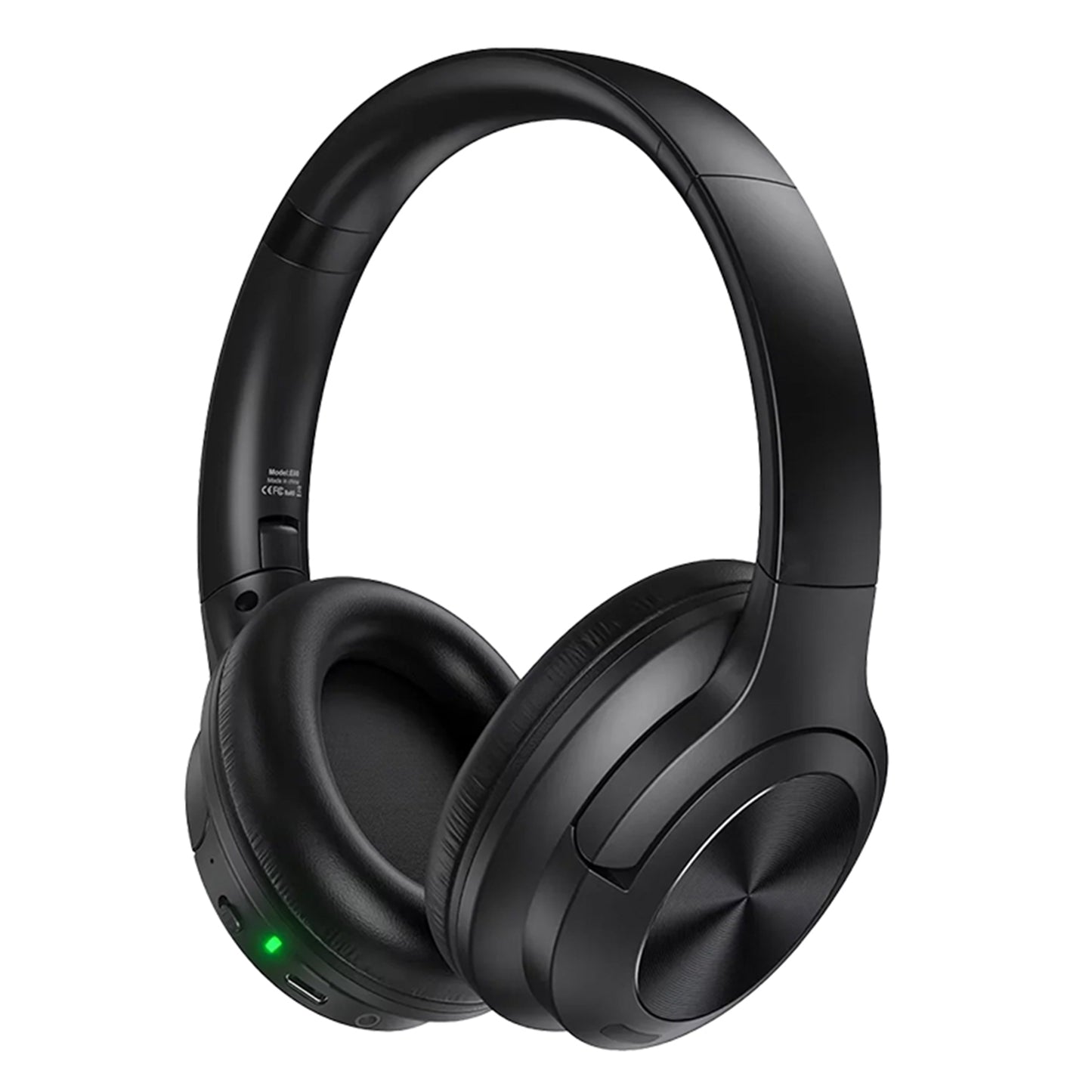 EchoNova Headphones front view with sleek black finish