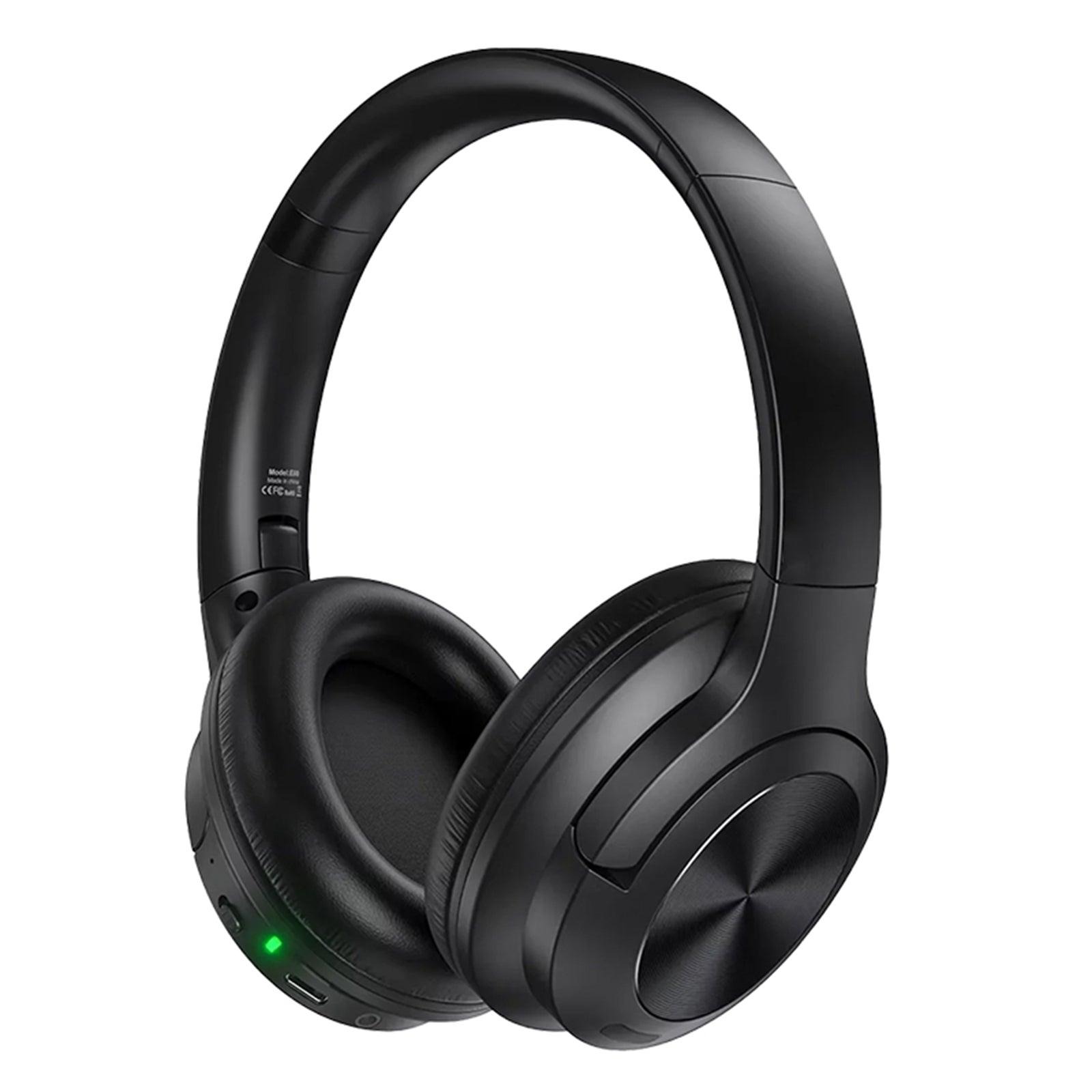 EchoNova Headphones front view with sleek black finish