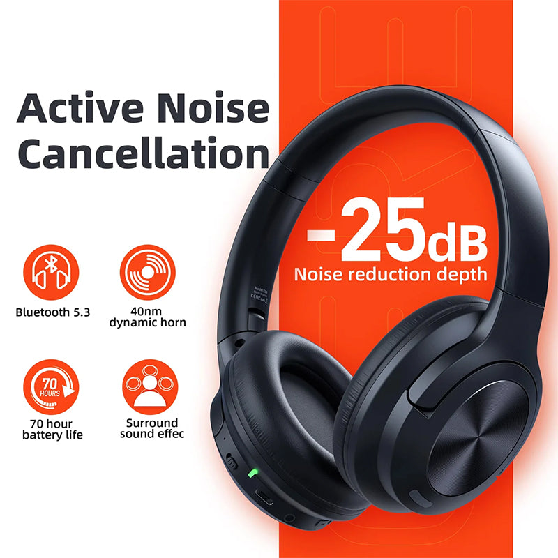 Side profile of EchoNova wireless headphones