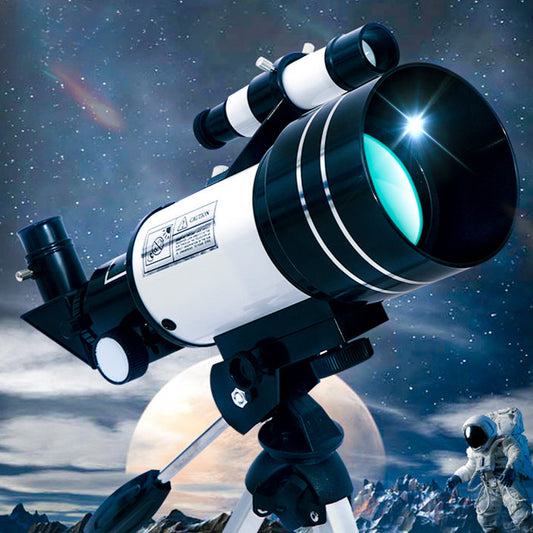 70mm Children's Astronomical Telescope - High Magnification HD Refractor，Tripod，Stargazing and Moon Viewing Beginner Kit