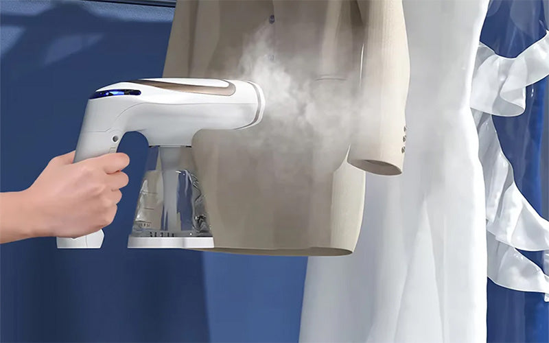 SteamVerve steaming a delicate dress
1