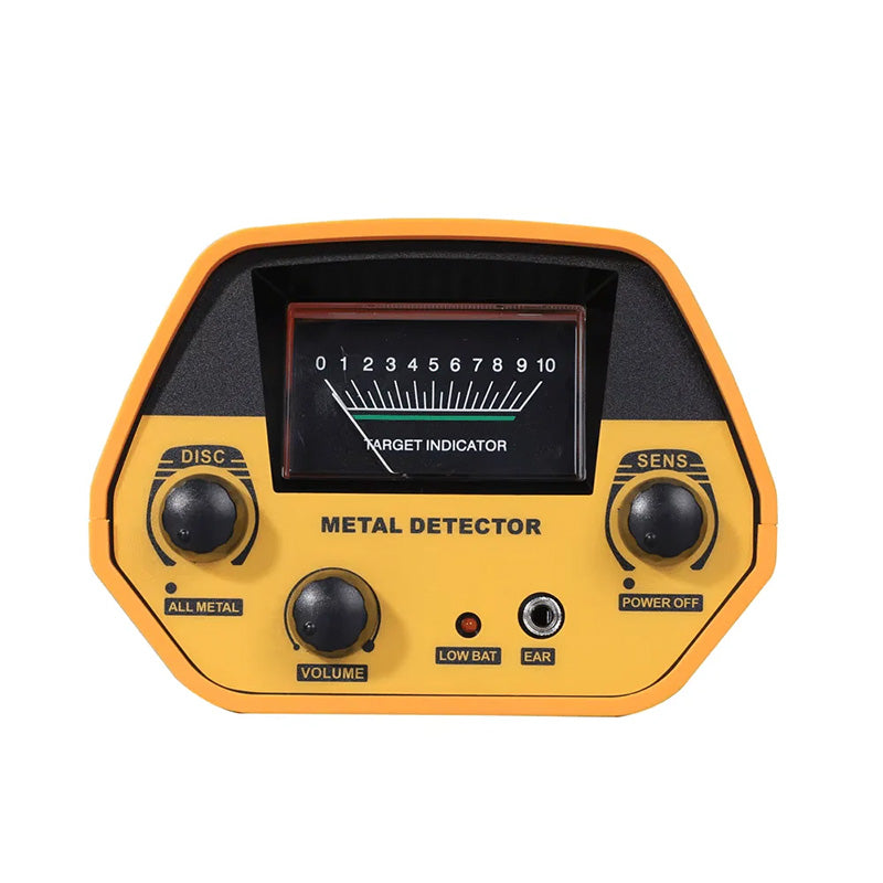TreasureX Metal Detector detecting metal on sandy beach