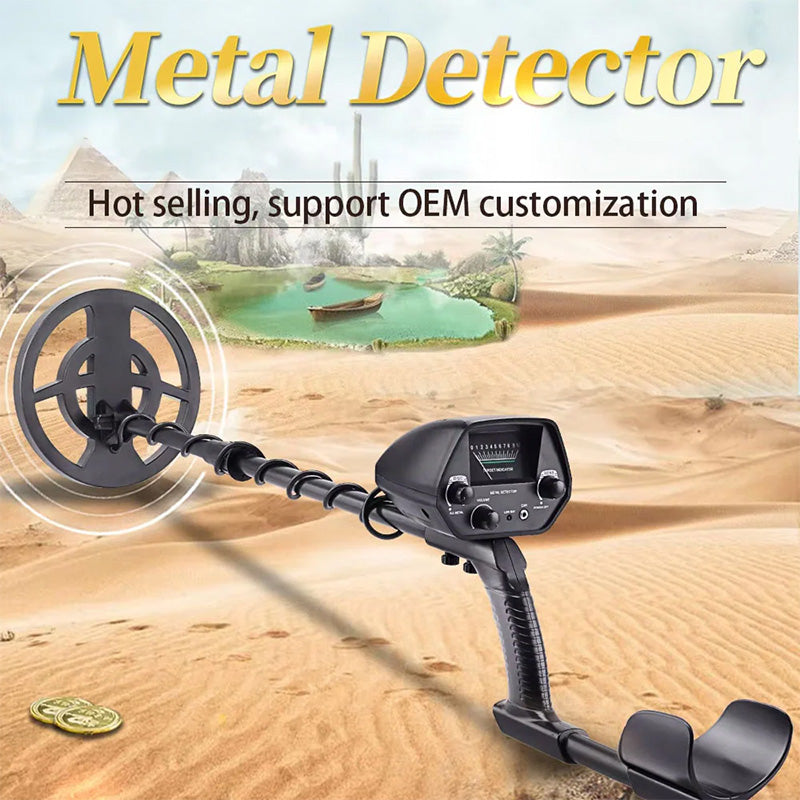 TreasureX Metal Detector control panel showing dual modes