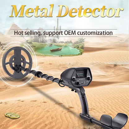 TreasureX Metal Detector control panel showing dual modes